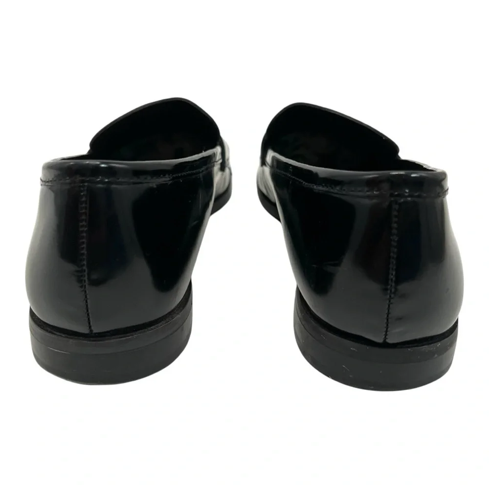 Banana Republic Factory Black Leather Classic Penny Loafers Flats Women’s 9 - Picture 9 of 16